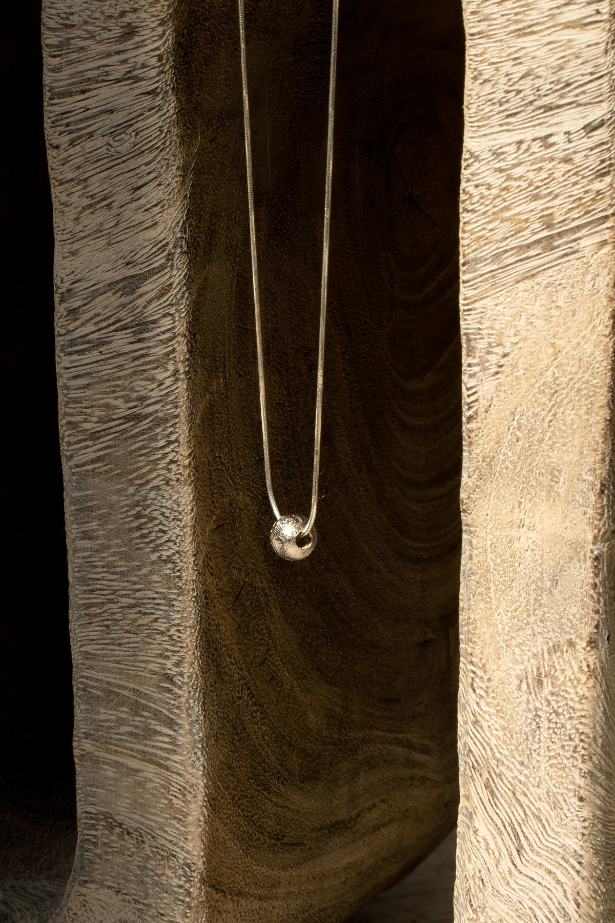 Muonionalusta Meteorite Bead pendant "Mercury"