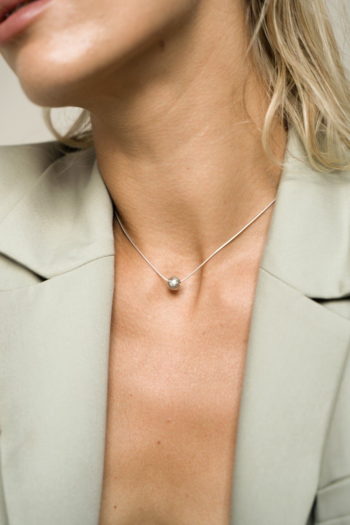 Muonionalusta Meteorite Bead pendant "Mercury"
