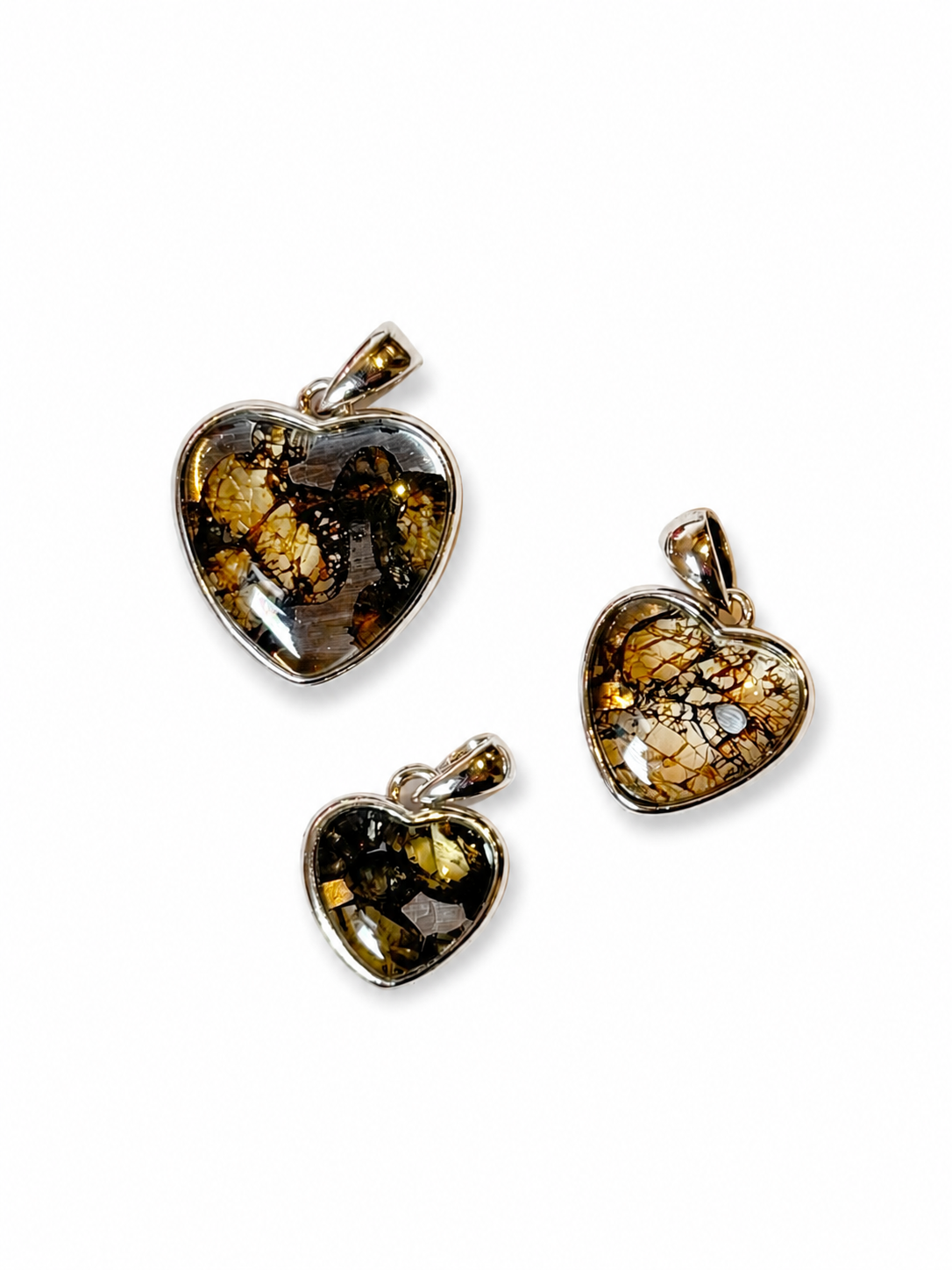 Heart pendant of Sericho Meteorite