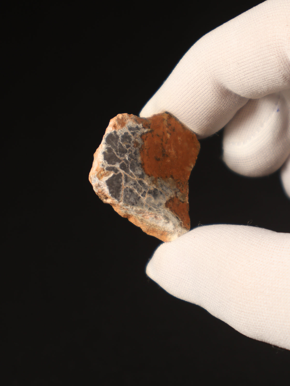 Lunar meteorite, Bechar 003, Algeria. 9,08 grams end-cut.