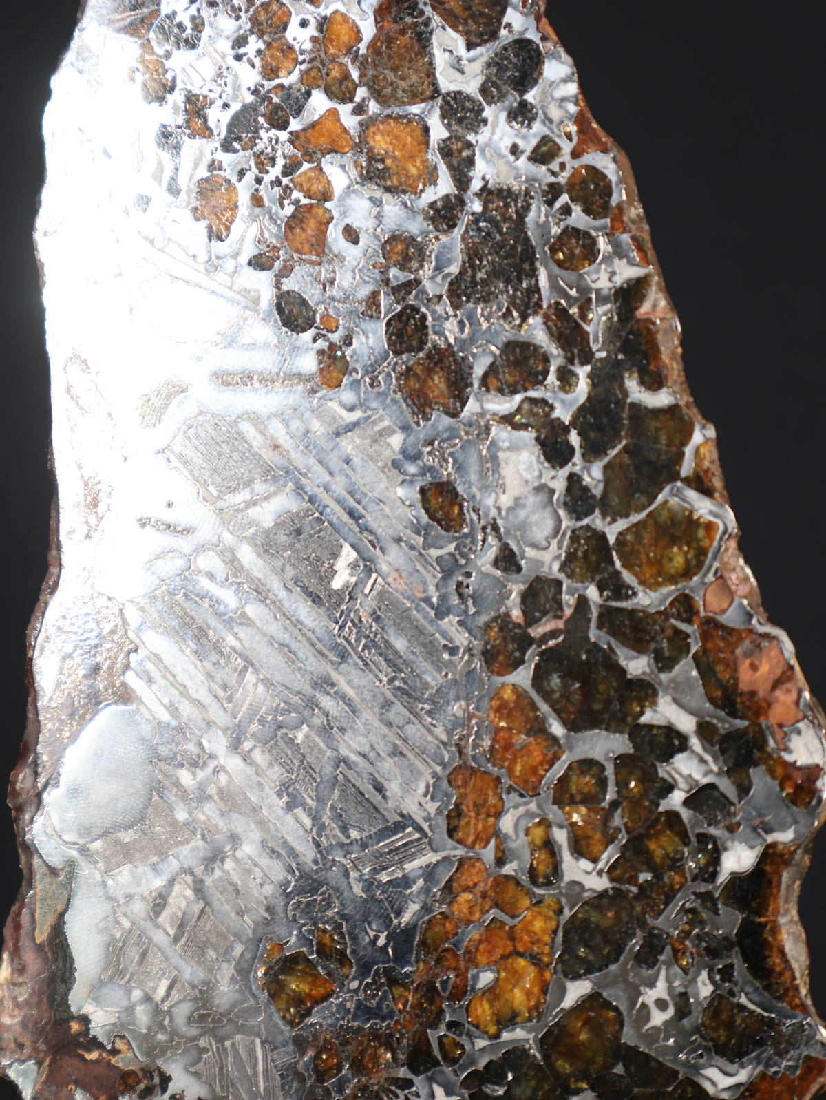 SEYMCHAN METEORITE, MAGADAN REGION, RUSSIA. 162,20 GRAMS SLICE.