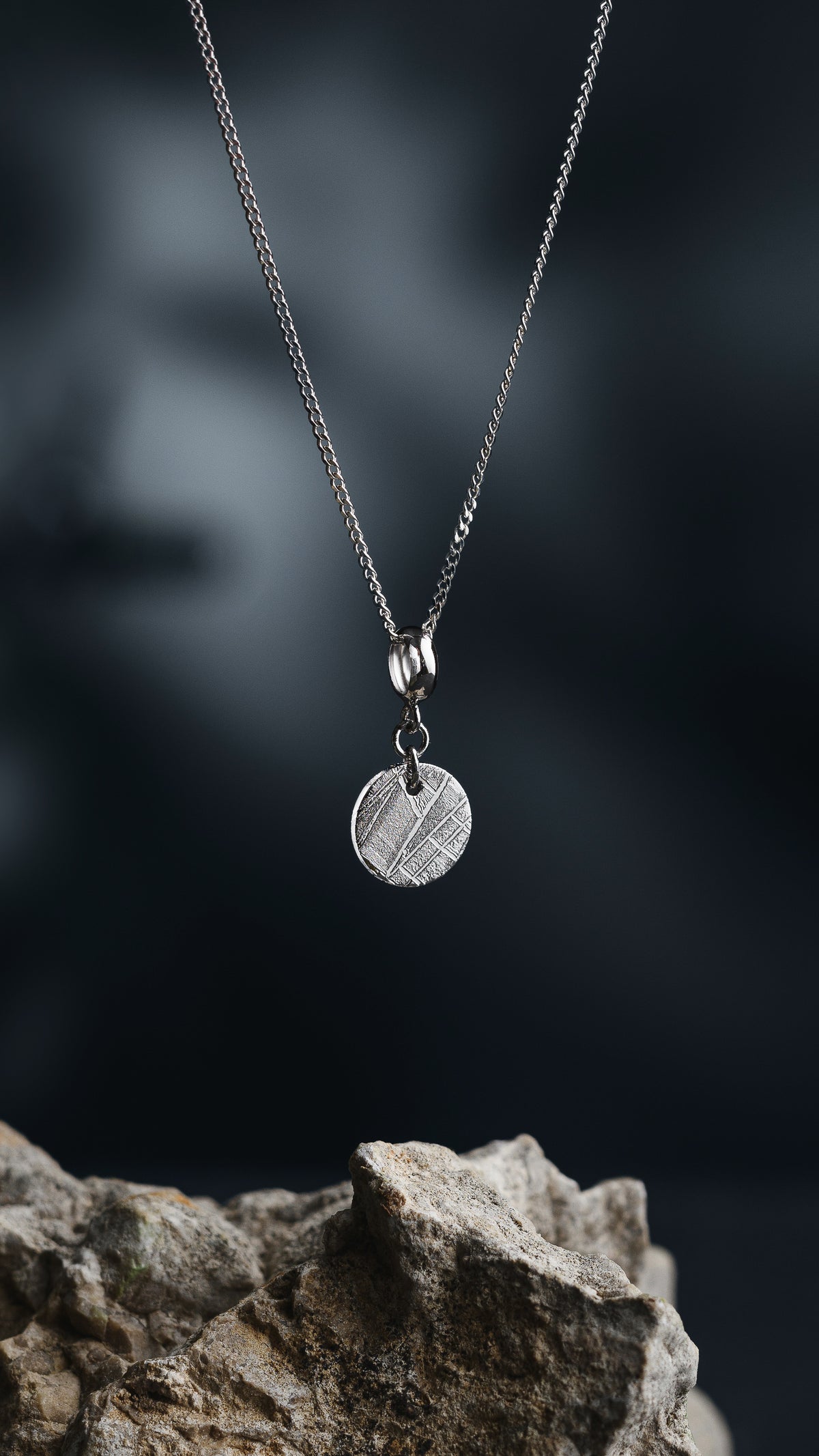 Muonionalusta meteorite Sirius pendant