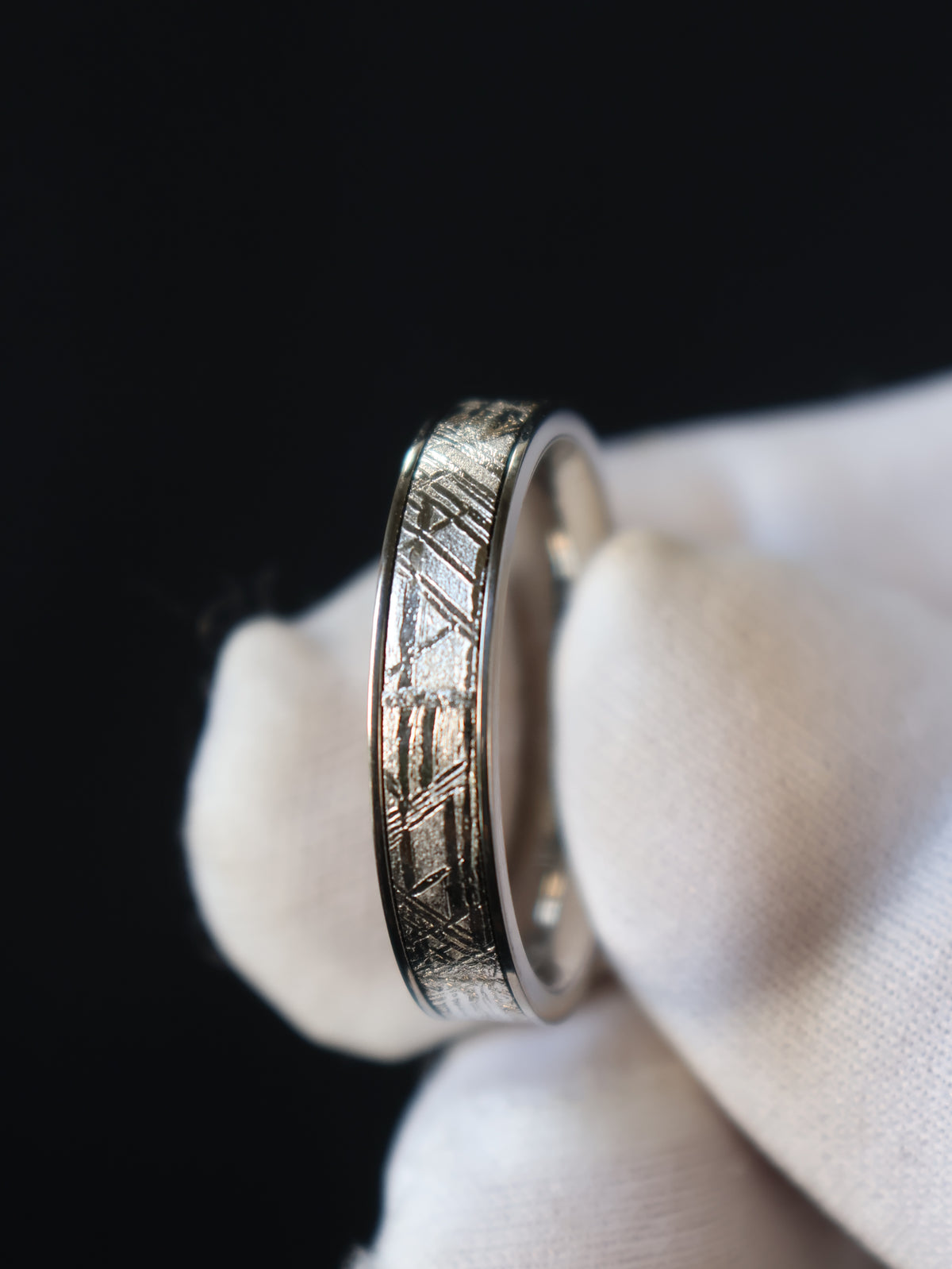 Titan Muonionalusta meteorite ring.