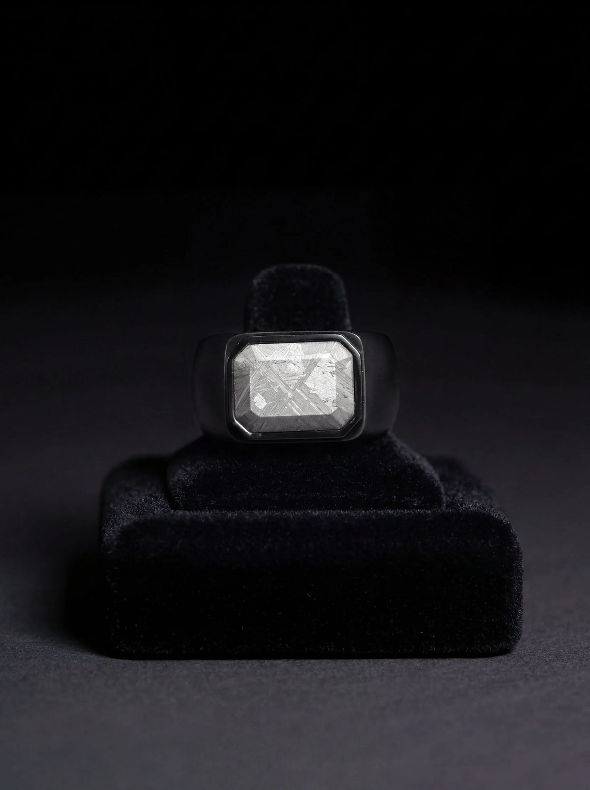 Muonionalusta meteorite Signet ring