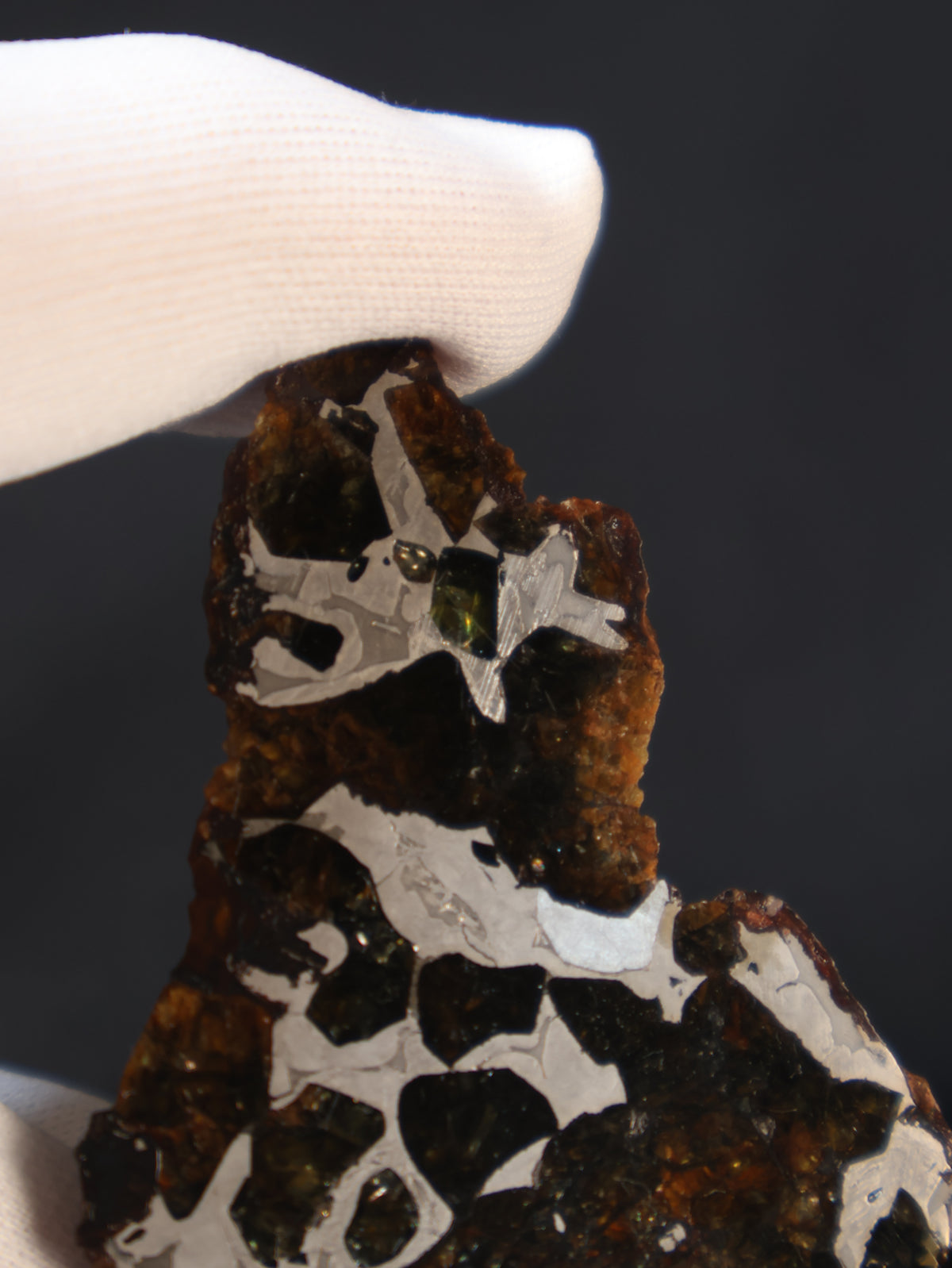 SEYMCHAN METEORITE, MAGADAN REGION, RUSSIA. 35,2 GRAMS END-CUT.