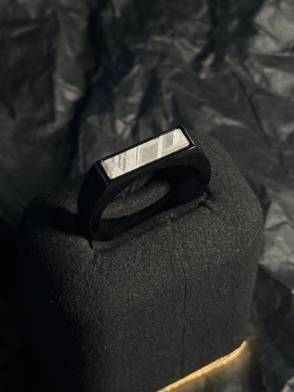 Orbit Slim, Muonionalusta Meteorite and titanium Signet Ring