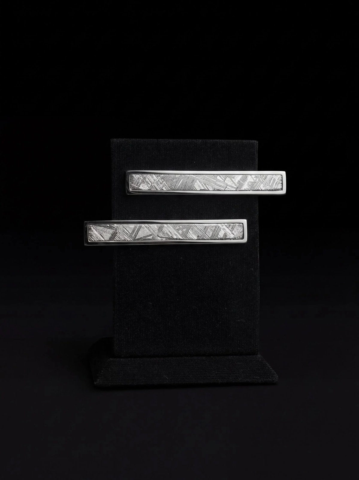 Muonionalusta Meteorite Tie Clip – 925 Sterling Silver