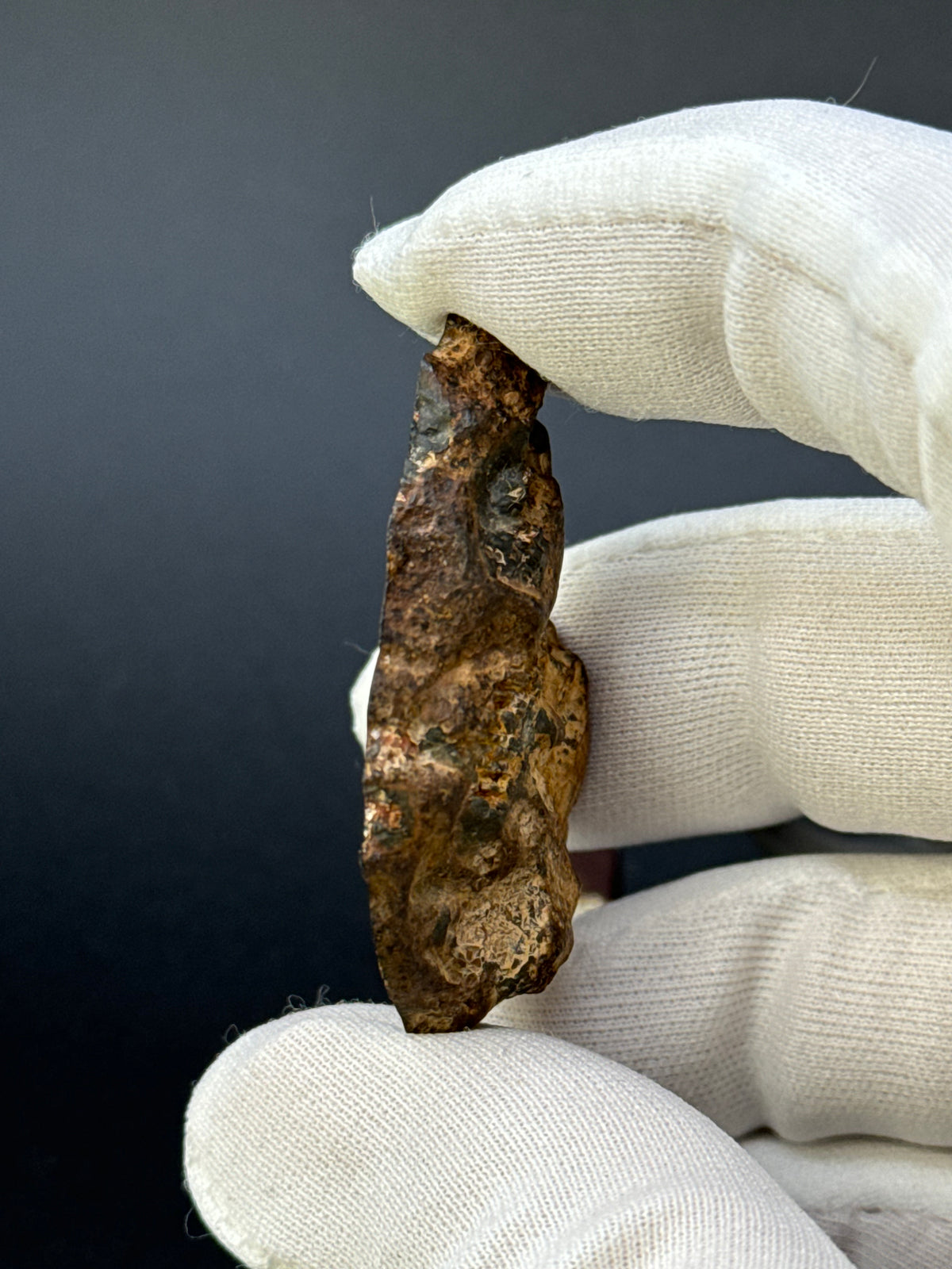 IMILAC PALLASITE METEORITE, END CUT, CHILE. 22,62 GRAMS.