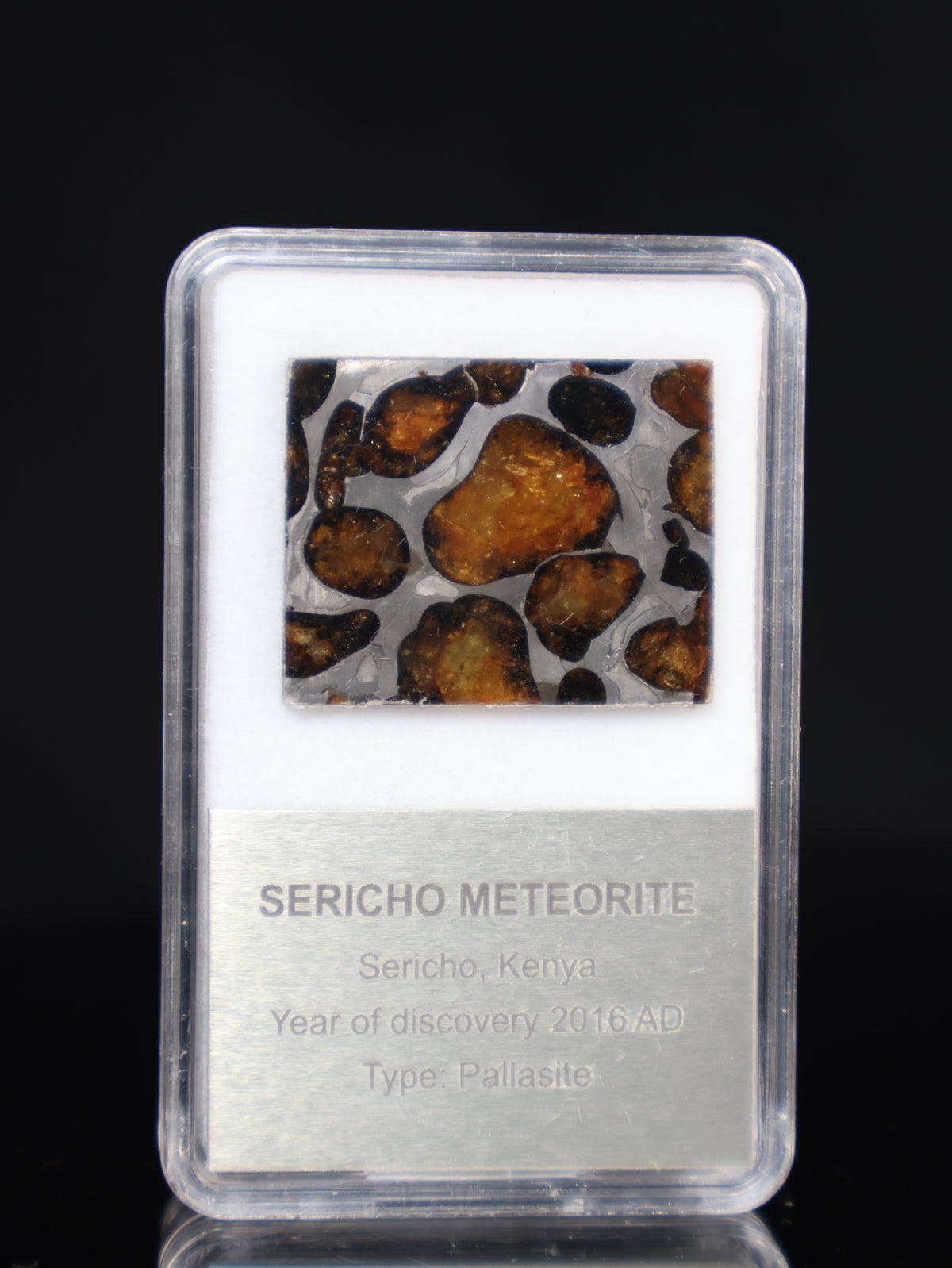 SERICHO METEORITE, KENYA. DISPLAY BOX. 5 GRAMS.