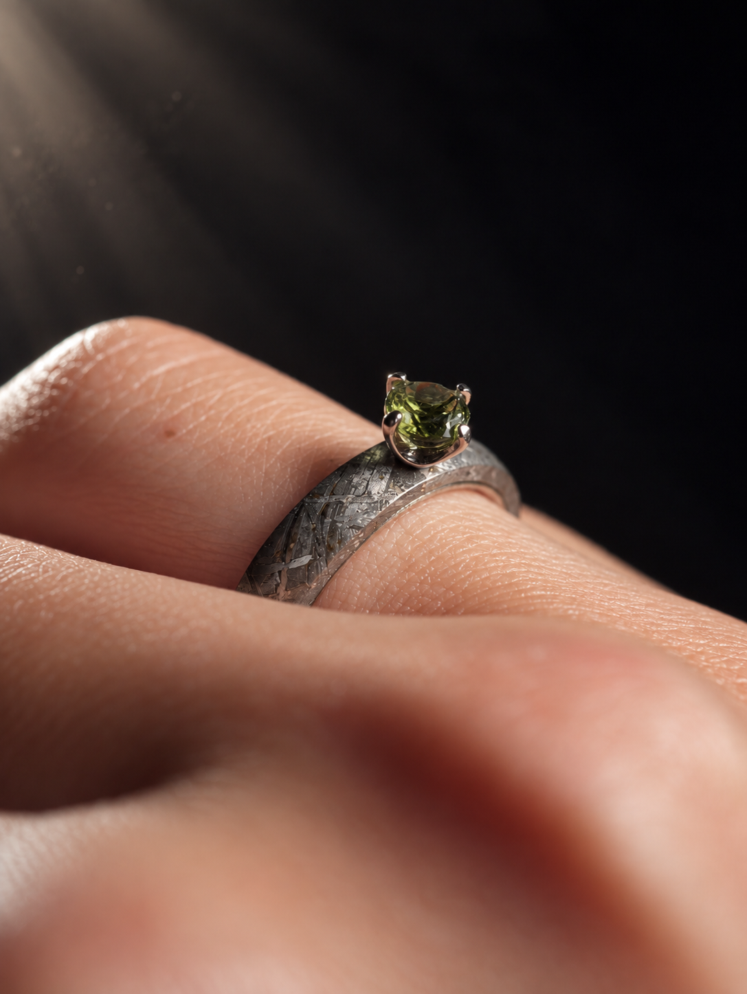 Astra Moldavite Ring