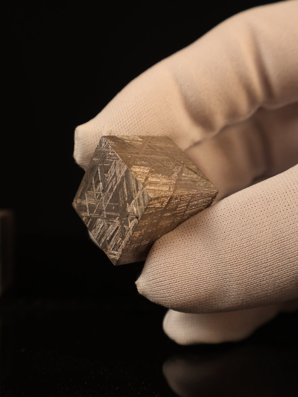 Muonionalusta meteorite cube, Sweden.