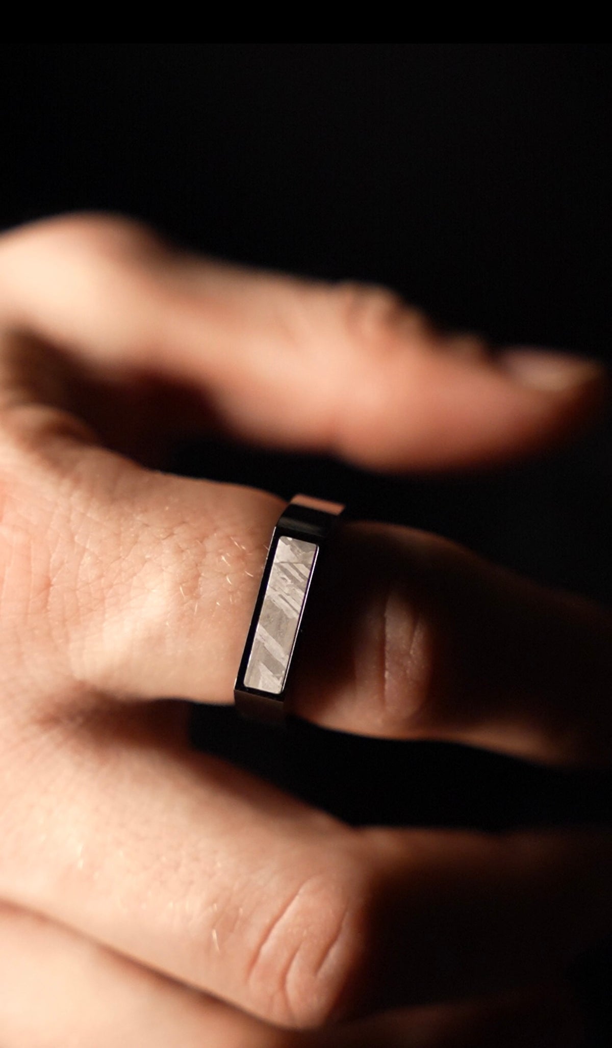 Orbit Slim, Muonionalusta Meteorite and titanium Signet Ring