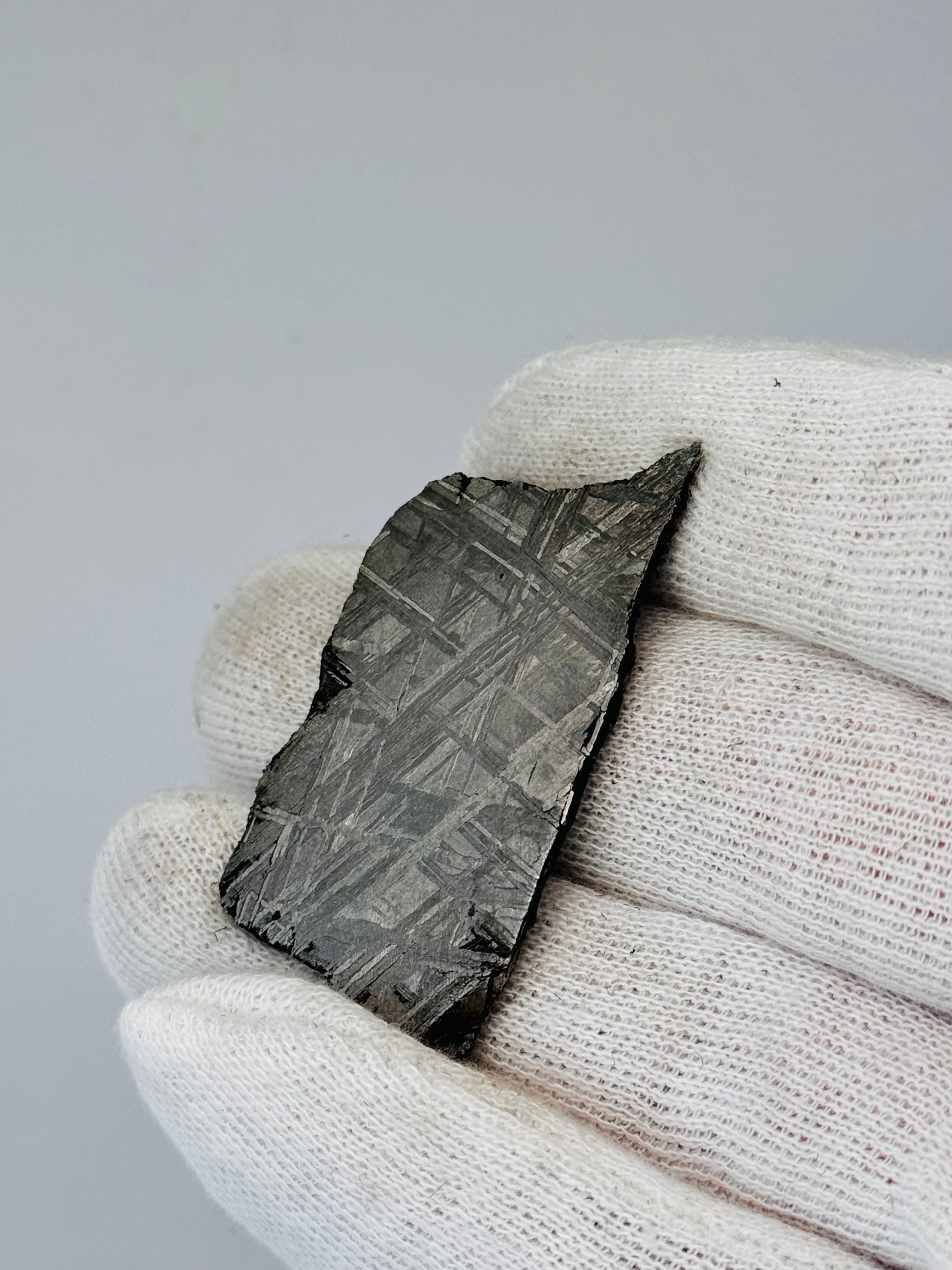 Muonionalusta Meteorite, Sweden. 18,72 grams slice.