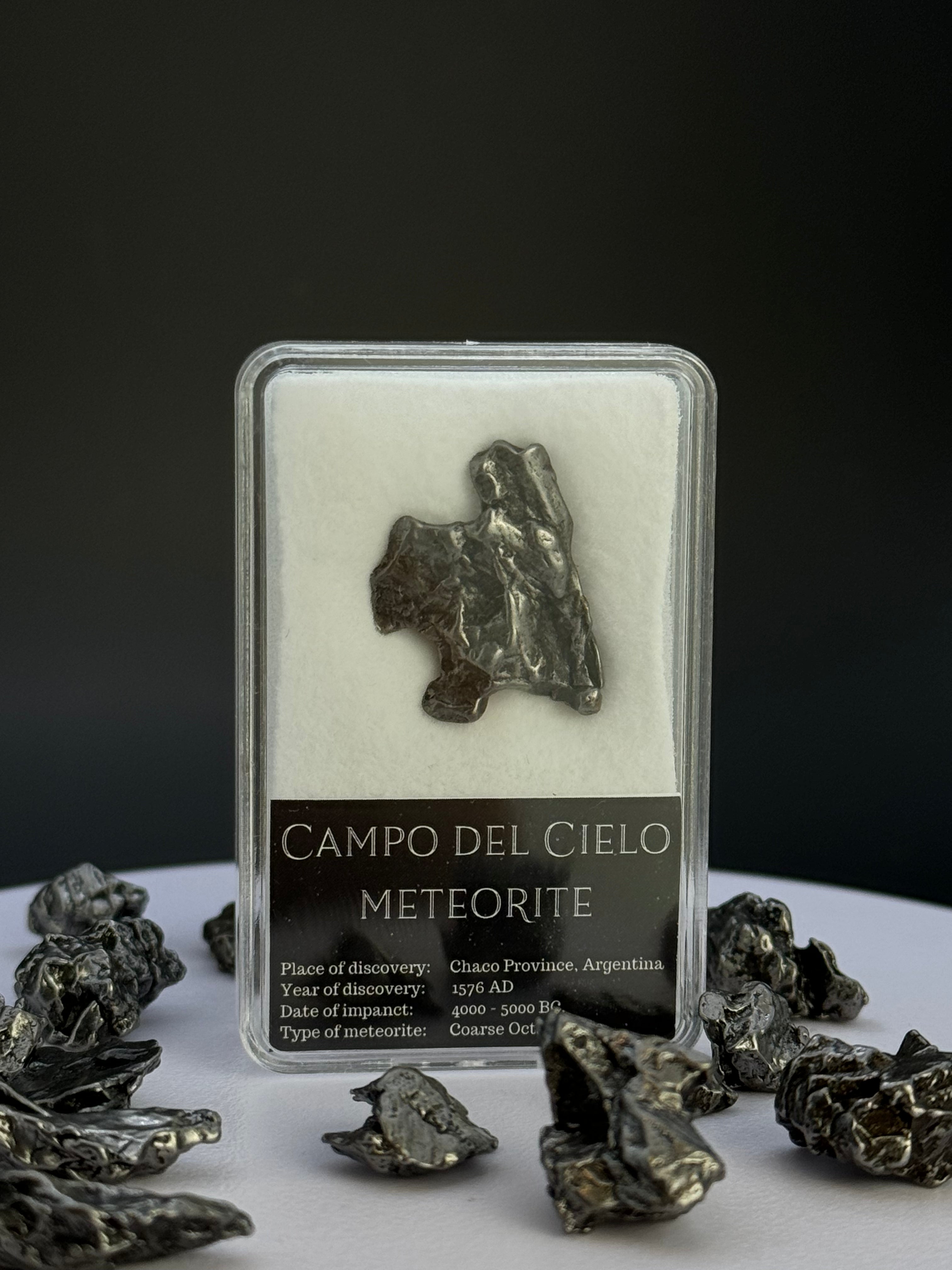 Campo del Cielo meteorite, South America. Gift box.