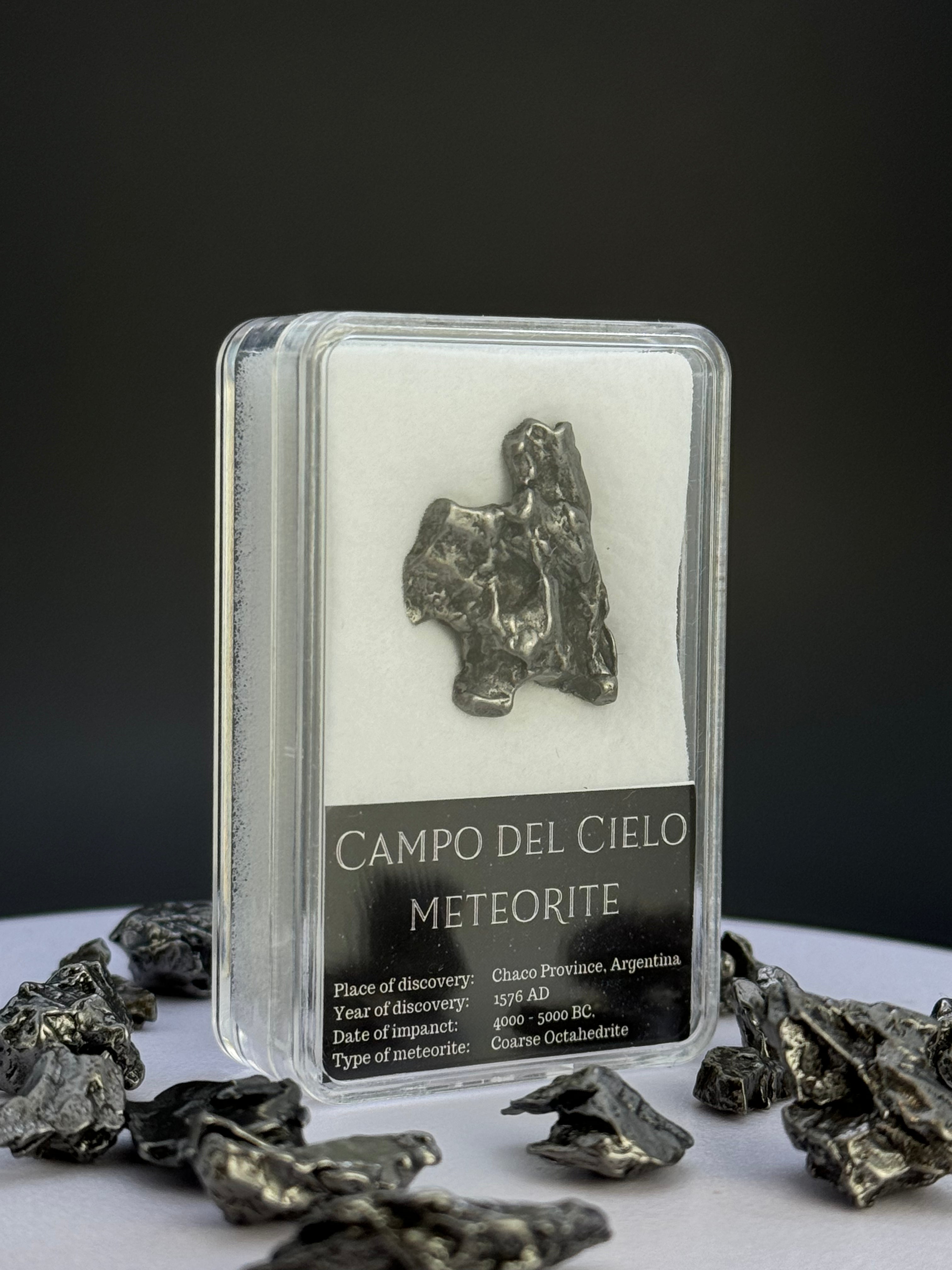 Campo del Cielo meteorite, South America. Gift box.