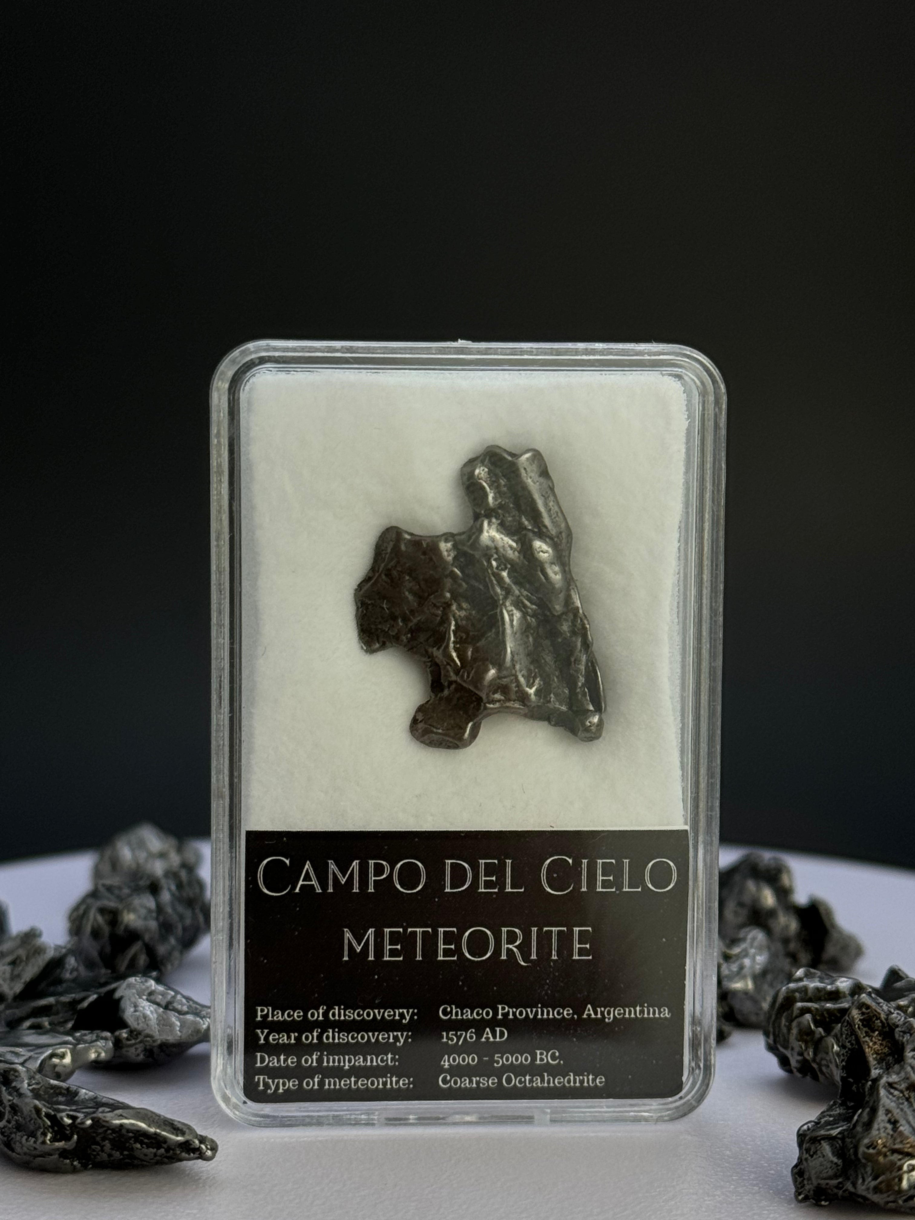 Campo del Cielo meteorite, South America. Gift box.