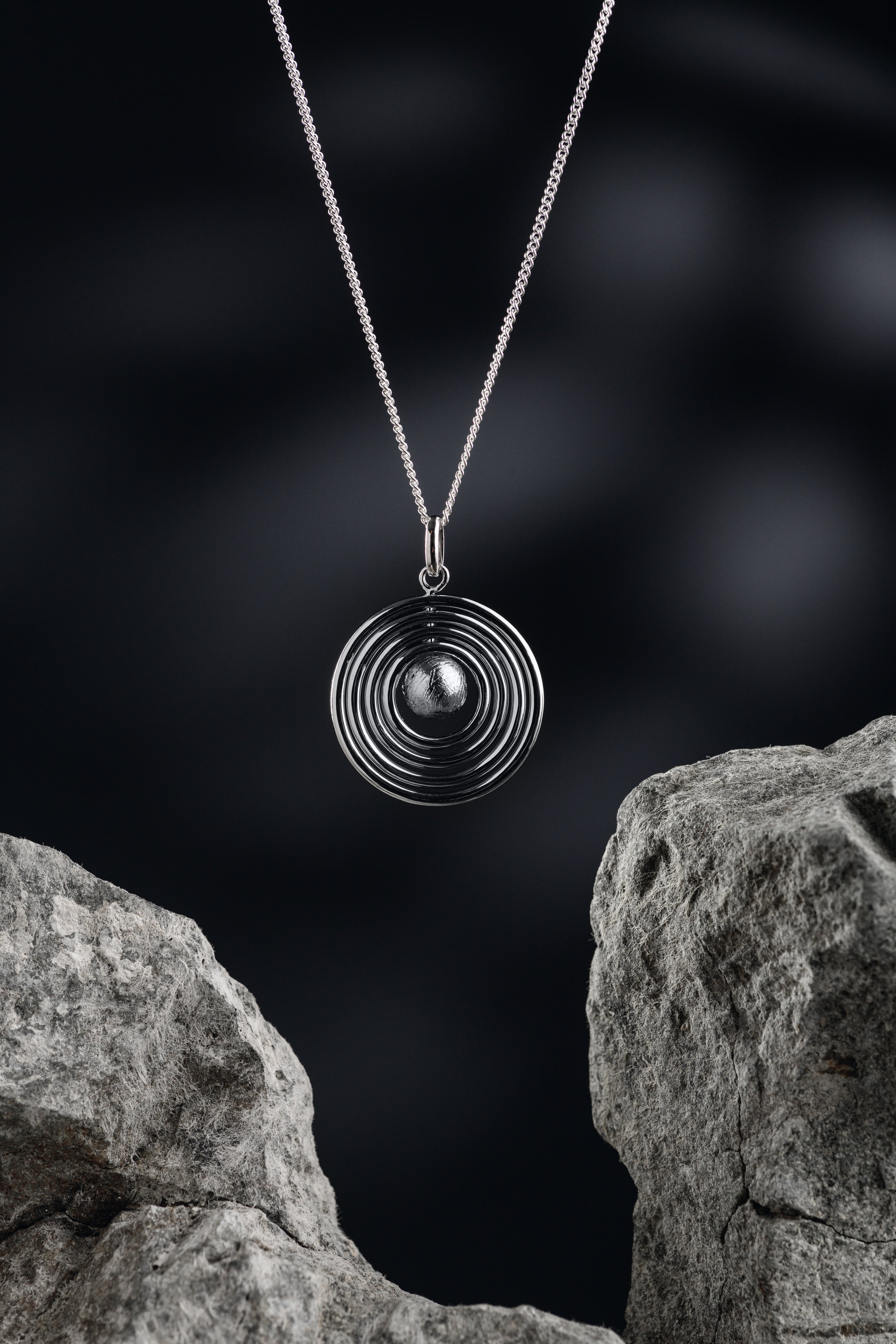 Muonionalusta Meteorite Orbit pendant