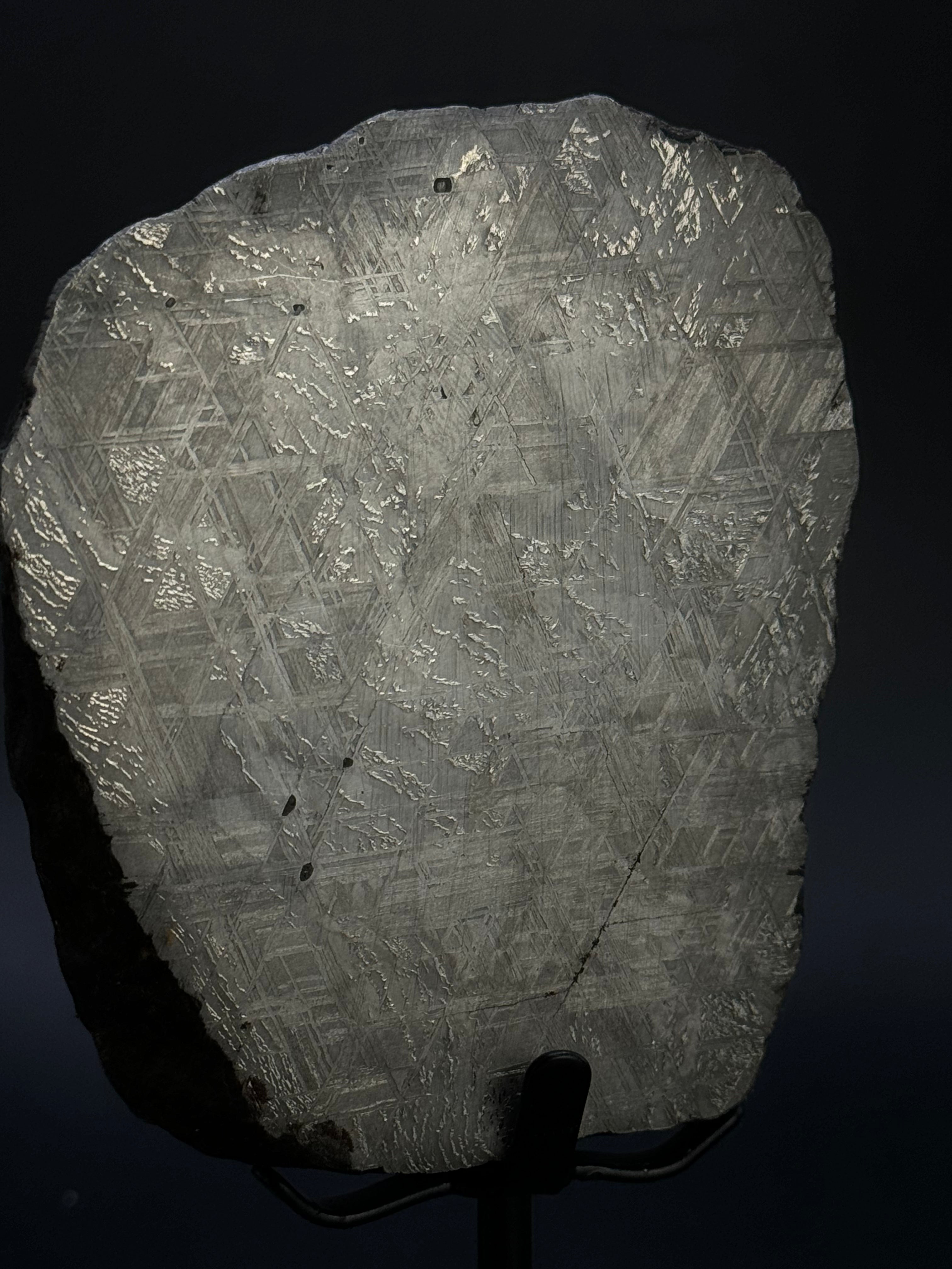 MUONIONALUSTA METEORITE, SWEDEN. 684 GRAMS END-CUT.