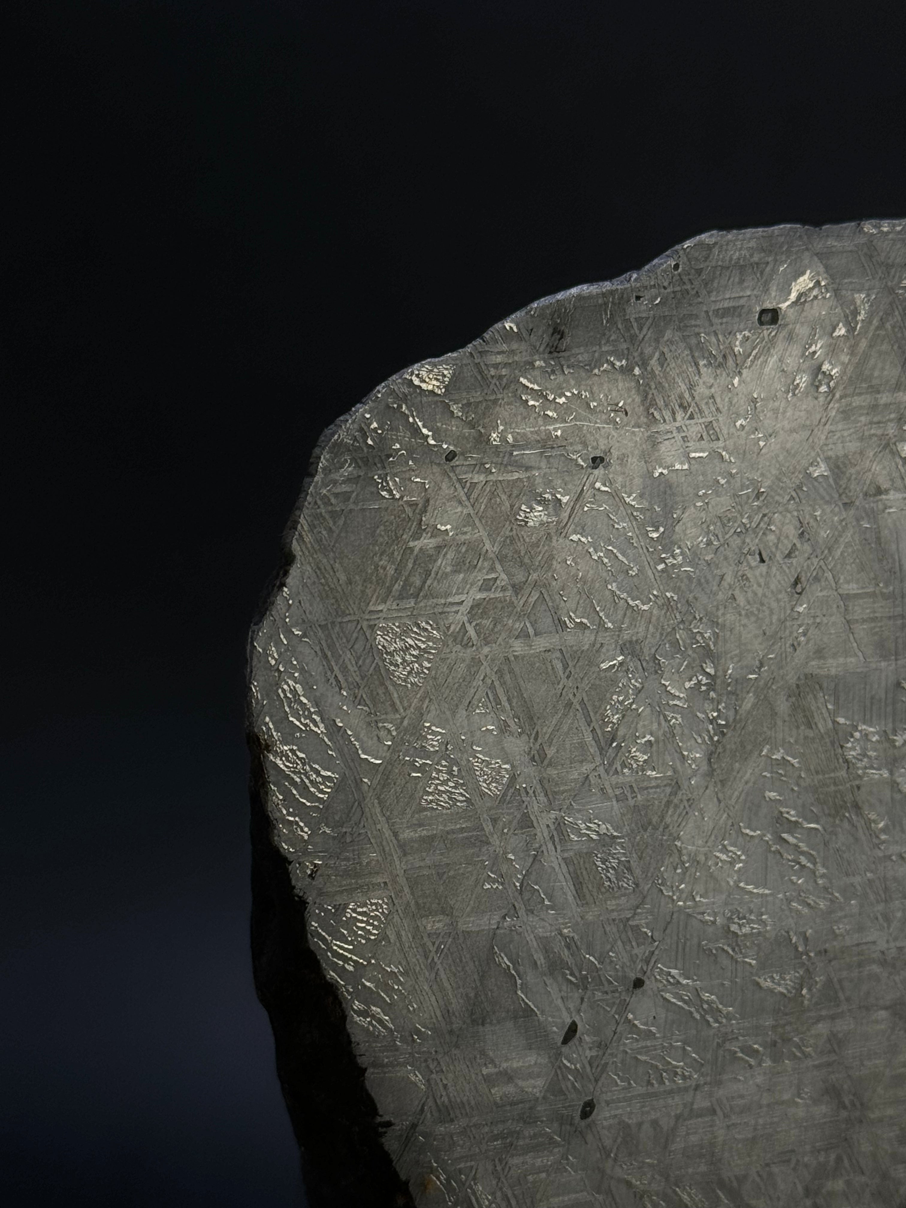 MUONIONALUSTA METEORITE, SWEDEN. 684 GRAMS END-CUT.