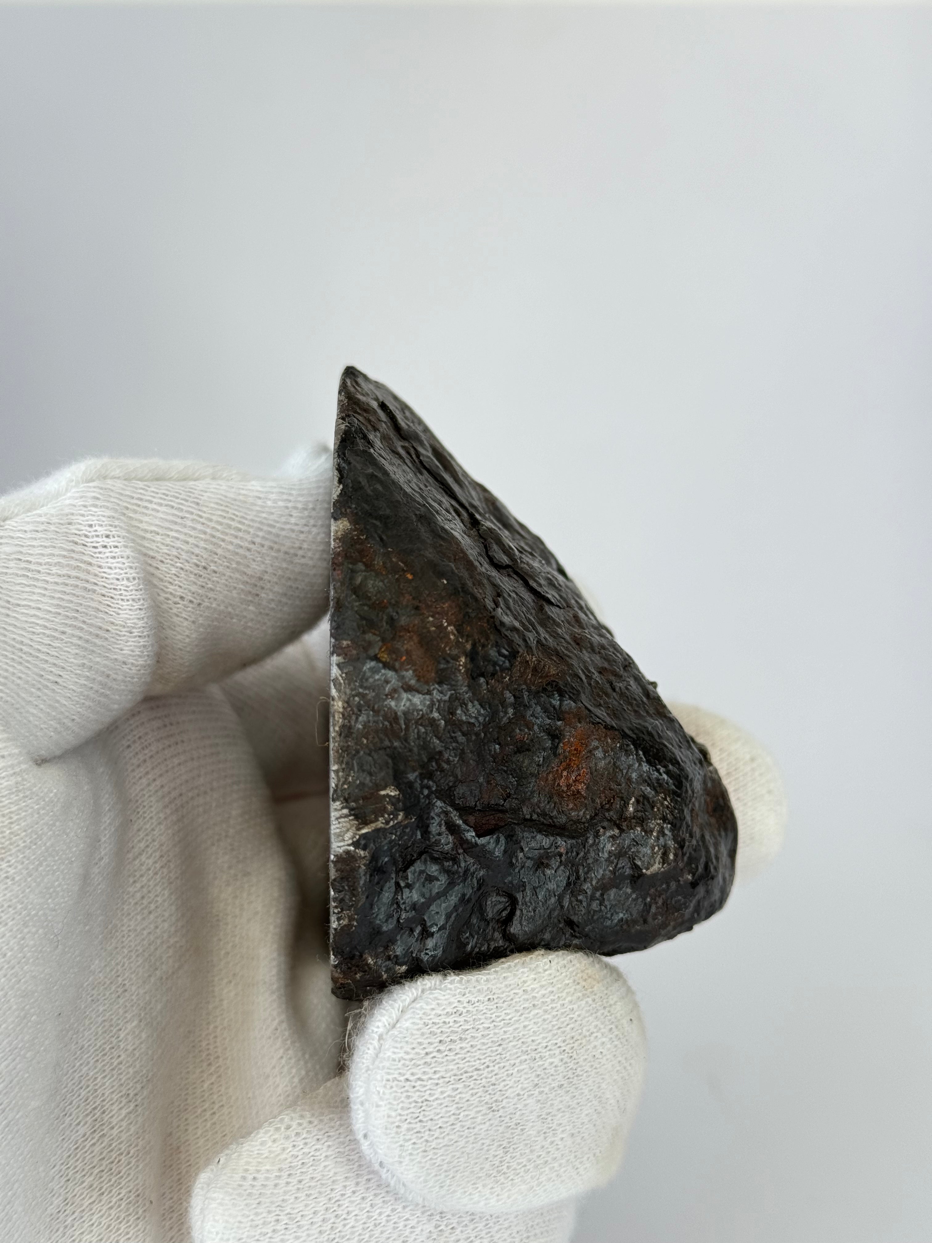 Muonionalusta Meteorite, Sweden. 730 grams end-cut.