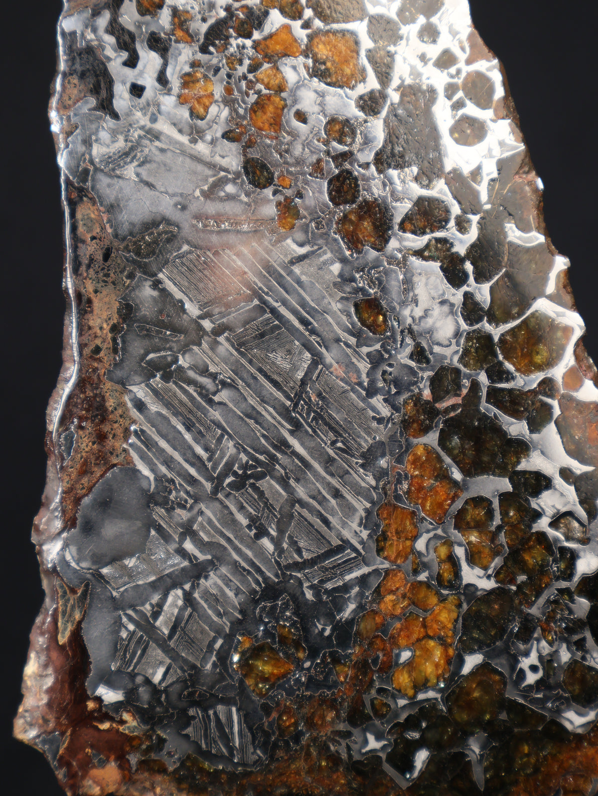 SEYMCHAN METEORITE, MAGADAN REGION, RUSSIA. 162,20 GRAMS SLICE.