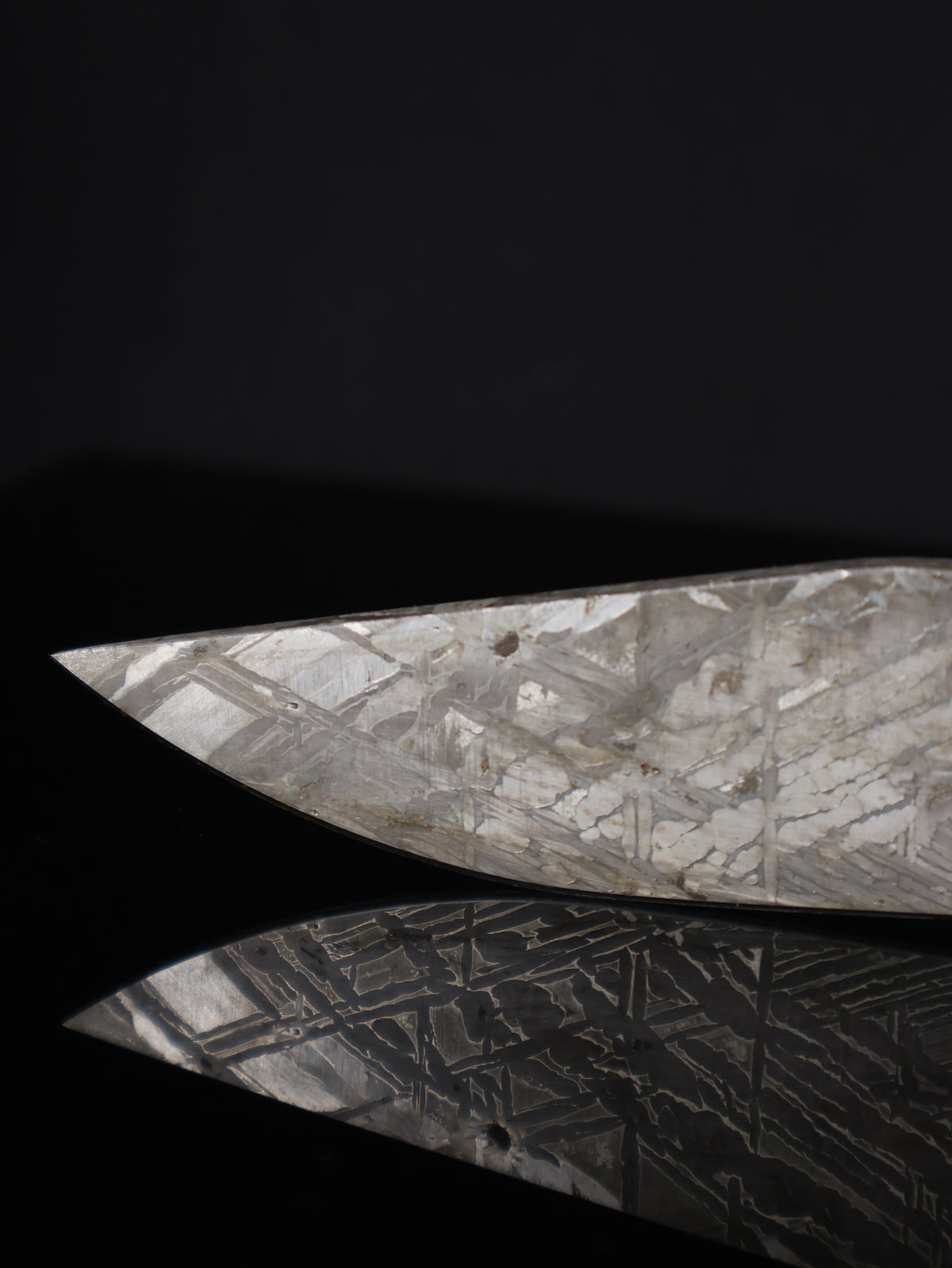 Aletai Meteorite Folding Knife with Woolly Mammoth Fossil Ivory Handle
