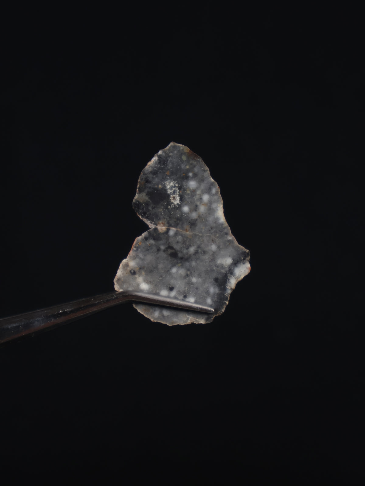 Lunar meteorite, Bechar 003, Algeria. 2,9 grams slice.