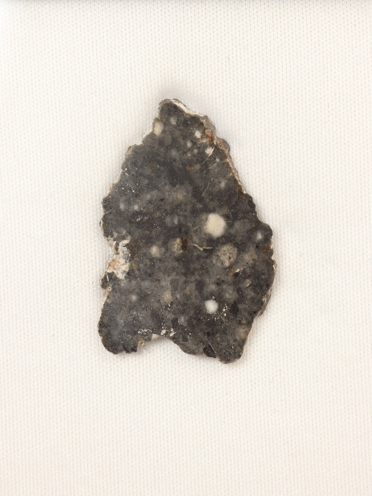 Lunar meteorite, Bechar 003, Algeria. 2,88 grams slice.