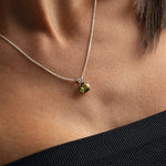 Moldavite Faceted pendant 