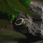 Moldavite ring, Czech Replublic.