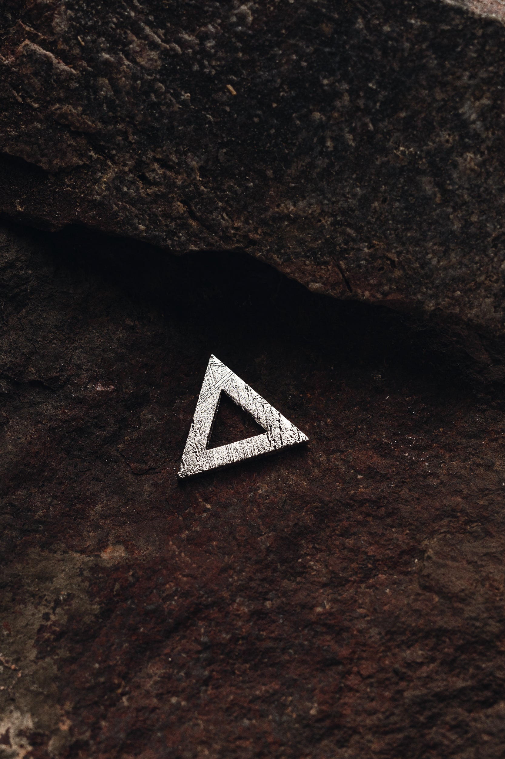 Two triangle pendants