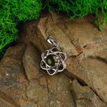 Moldavite Orbit pendant