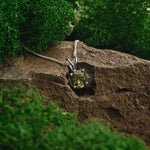 Moldavite Faceted pendant 